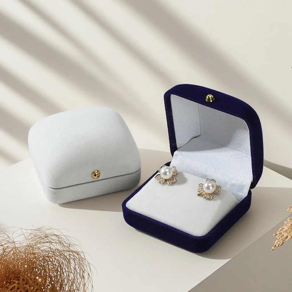 Velvet Flocked Jewelry Storage Box Ring Earrings Jewelry Case Gifts Packaging Organizer for Women Wedding Proposal Ring Box
Velvet Flocked Jewelry Storage Box Ring Earrings Jewelry Case Gifts Packaging Organizer for Women Wedding Proposal Ring Box