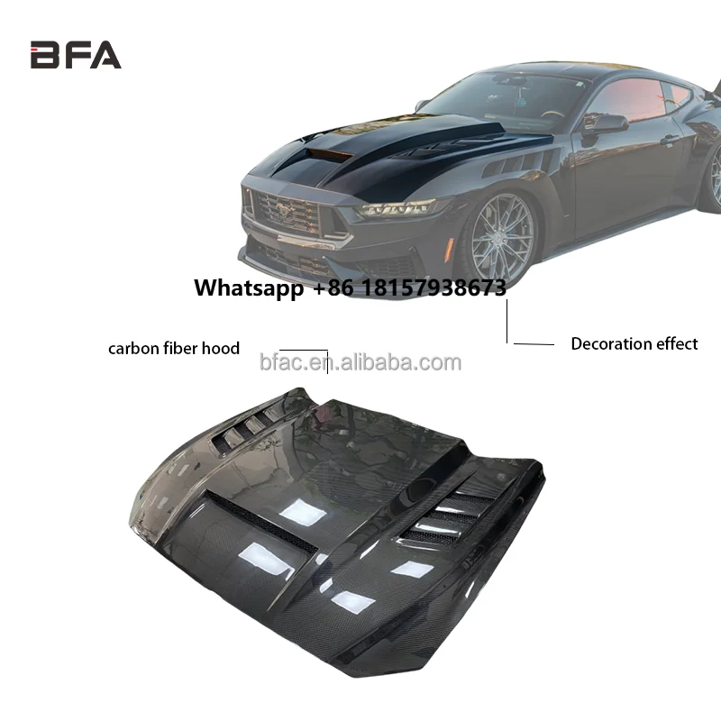 2024 for Ford Mustang Model+ Hood Carbon Fiber TF Style New Condition Bumper
2024 for Ford Mustang Model+ Hood Carbon Fiber TF Style New Condition Bumper