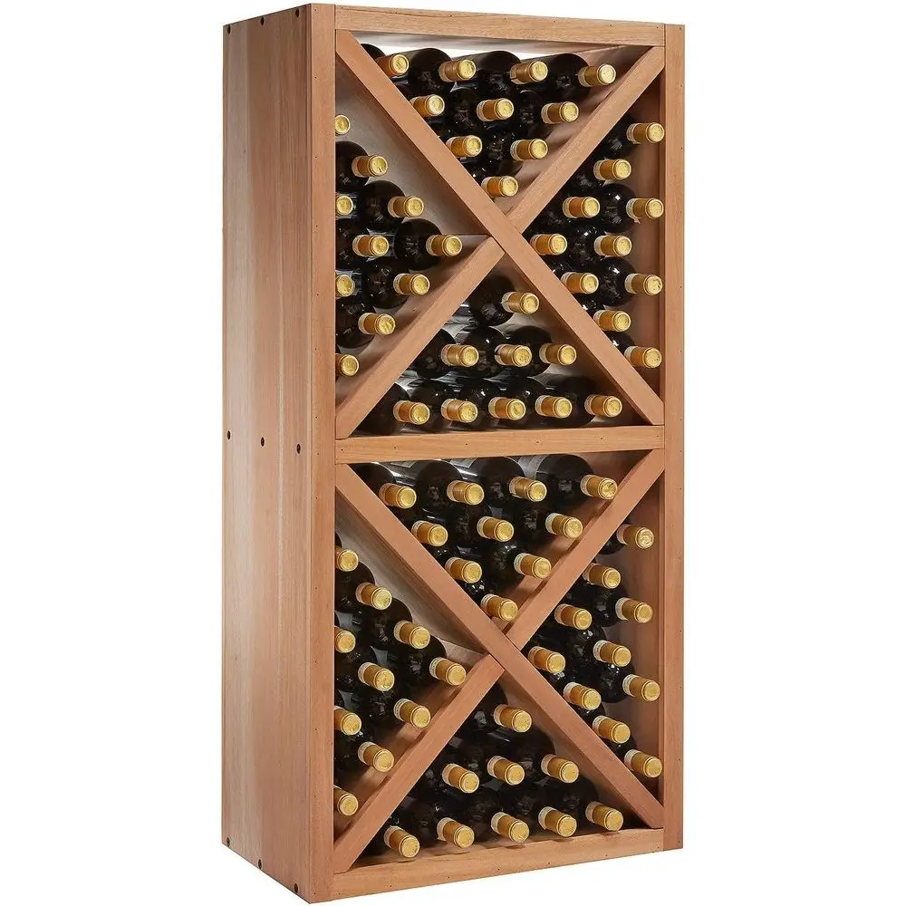 N'INITY Stackable Wine Rack - Diamond Cube (Solid Sides) - Natural inish Solid Maany - Holds 78 Bottles- Stylish Durable Wine Ra
N'INITY Stackable Wine Rack - Diamond Cube (Solid Sides) - Natural inish Solid Maany - Holds 78 Bottles- Stylish Durable Wine Ra