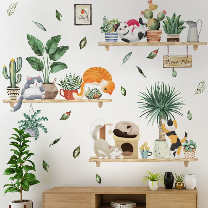 Cartoon Cat's Home Wall Sticker Shop Window Glass Layout Electrostatic Animal Background Sticker Moisture-proof Anti Fouling
Cartoon Cat's Home Wall Sticker Shop Window Glass Layout Electrostatic Animal Background Sticker Moisture-proof Anti Fouling