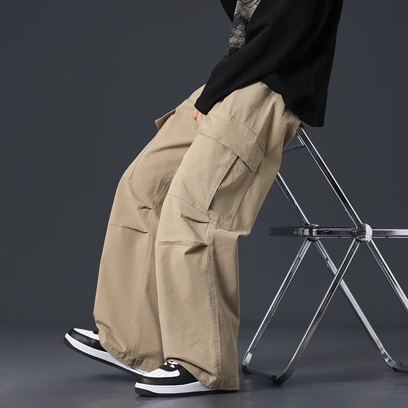 A909 new style pure cotton overalls for men, multi-pocket loose straight pants, all-matching American fashion brand casual
A909 new style pure cotton overalls for men, multi-pocket loose straight pants, all-matching American fashion brand casual