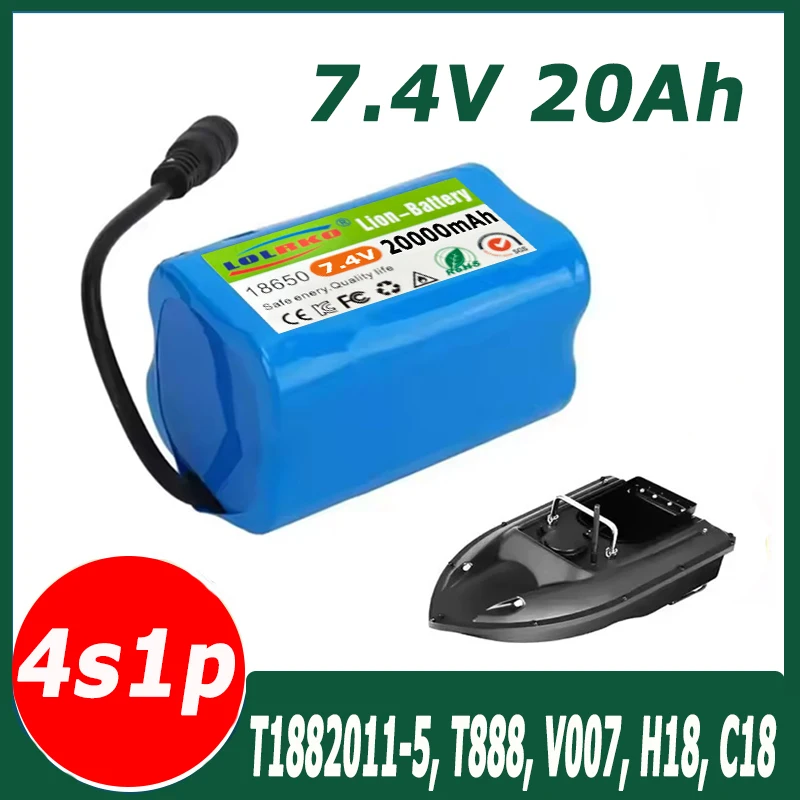 2025 Upgrade 7.4V 20000mAh Battery For T188 T888 2011-5 V007 C18 H18 So on Remote Control RC Fishing Bait Boat Parts
2025 Upgrade 7.4V 20000mAh Battery For T188 T888 2011-5 V007 C18 H18 So on Remote Control RC Fishing Bait Boat Parts