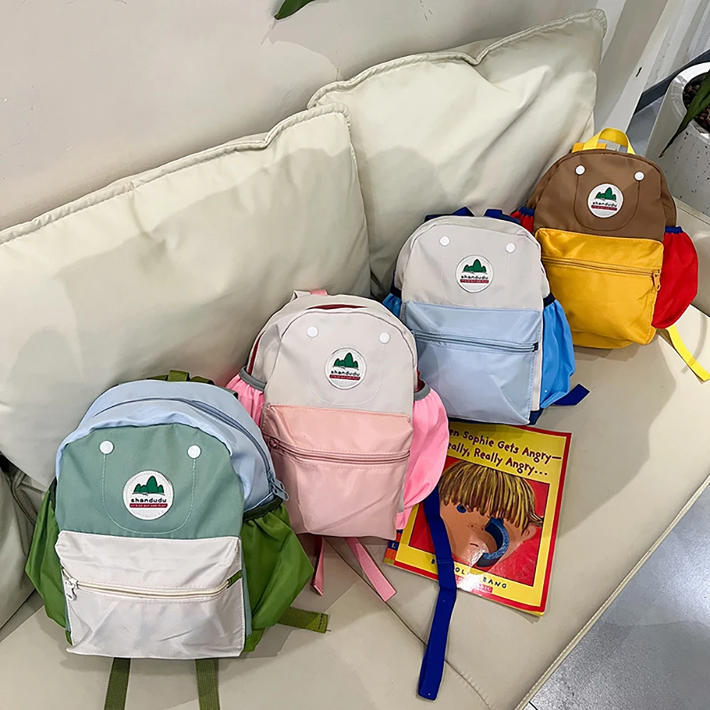 Kids Backpack Cute Embroidered Patch Contrast Color Canvas Toddler Bag Multi-Color For Preschool Daily Use & Outdoor Play
Kids Backpack Cute Embroidered Patch Contrast Color Canvas Toddler Bag Multi-Color For Preschool Daily Use & Outdoor Play