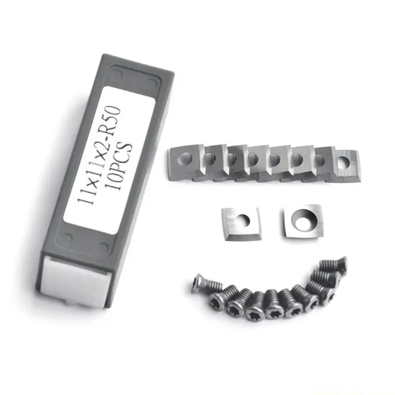 A2BE 10pcs/Pack 11mm Square Cutter Knives Blade 11x11x2mm R50 with Screws
A2BE 10pcs/Pack 11mm Square Cutter Knives Blade 11x11x2mm R50 with Screws