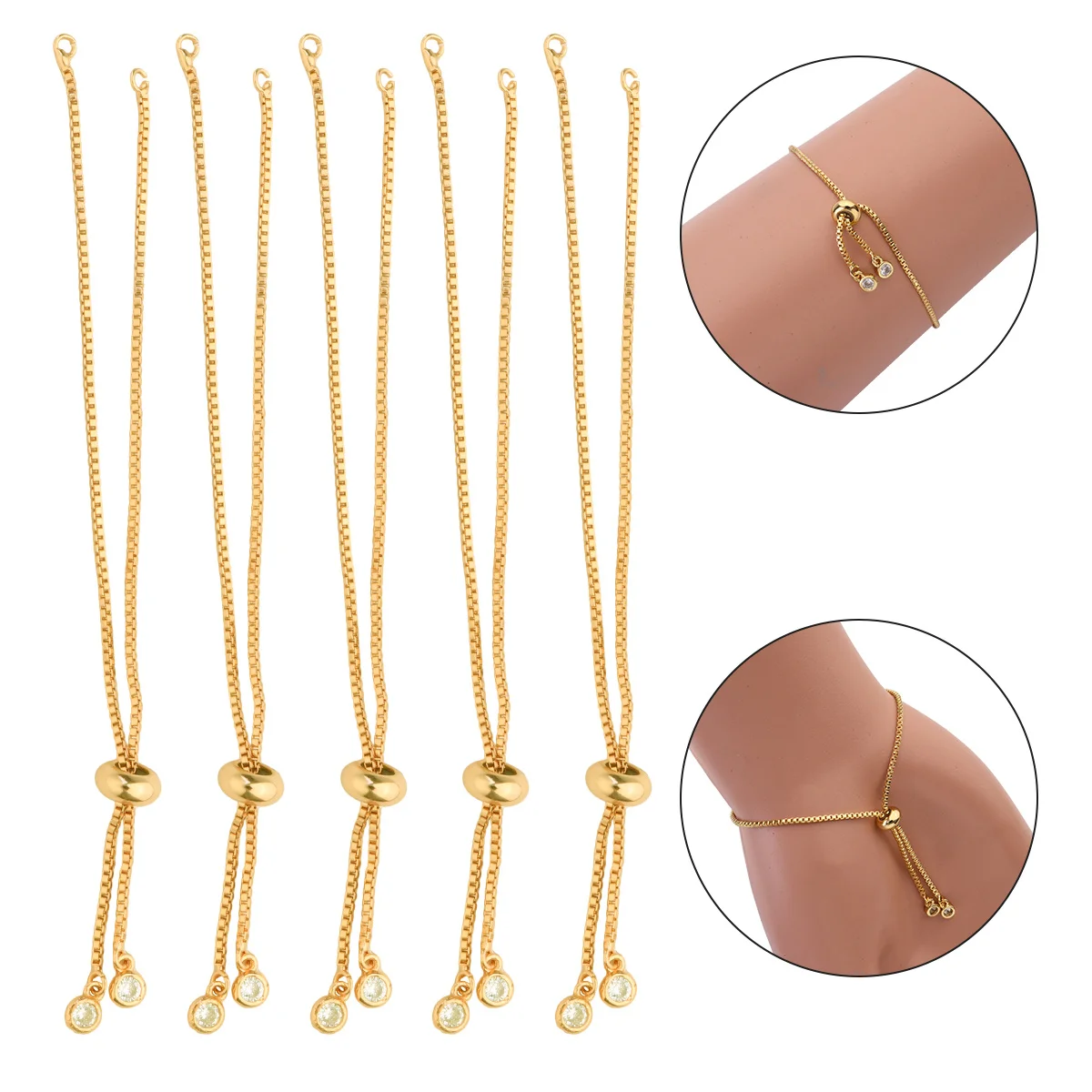 5pcs Handmade Bracelet Making Kit For Women Copper Diy Jewelry Supplies Adjustable Charm Bracelets For Jewelry Making
5pcs Handmade Bracelet Making Kit For Women Copper Diy Jewelry Supplies Adjustable Charm Bracelets For Jewelry Making