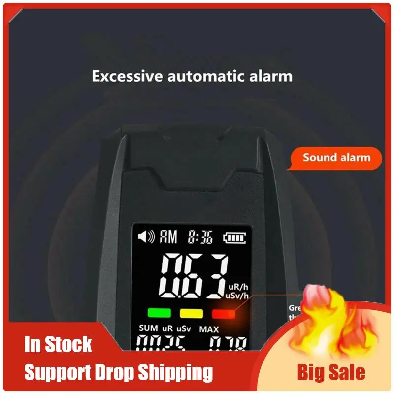 Nuclear Radiation Tester 0.01Usv/H-9999Usv/H Detection Range 48Kev-3.0Mev Energy Portable Safety Monitor For Home Use
Nuclear Radiation Tester 0.01Usv/H-9999Usv/H Detection Range 48Kev-3.0Mev Energy Portable Safety Monitor For Home Use