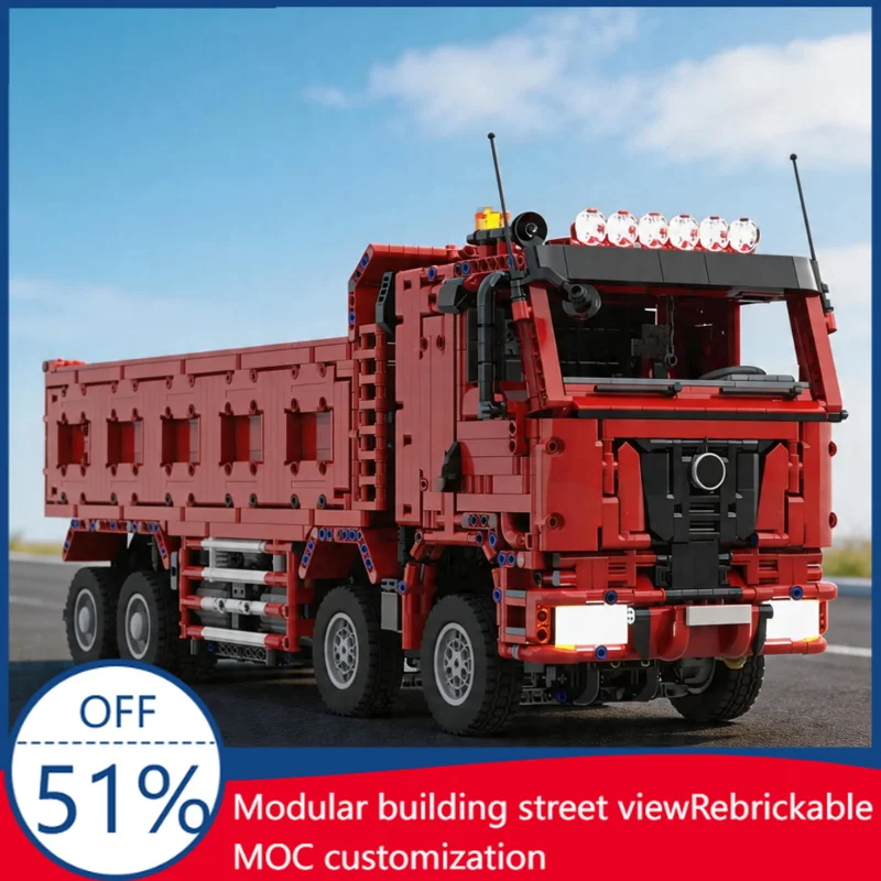5152 Pcs MOC Urban Dump Truck Model Display DIY Customize Building Block Technology Assembly Creative Type Toy Kid Birthday Gift
5152 Pcs MOC Urban Dump Truck Model Display DIY Customize Building Block Technology Assembly Creative Type Toy Kid Birthday Gift