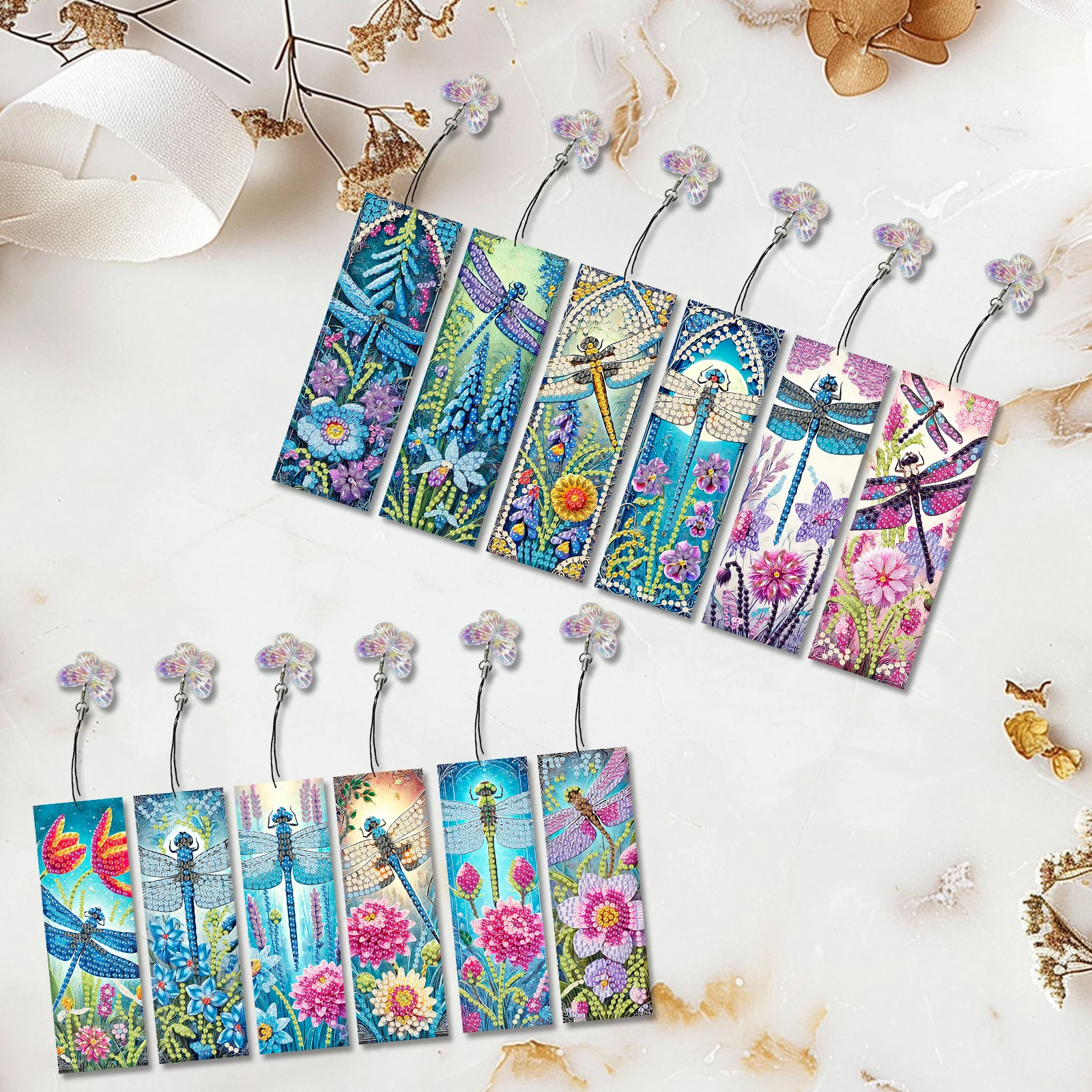 12Pcs Animal Landscape DIY Diamond Bookmark Art Projects Diamond Art Painting Bookmark Gift for Book Lovers Mosaic Art Supplies
12Pcs Animal Landscape DIY Diamond Bookmark Art Projects Diamond Art Painting Bookmark Gift for Book Lovers Mosaic Art Supplies
