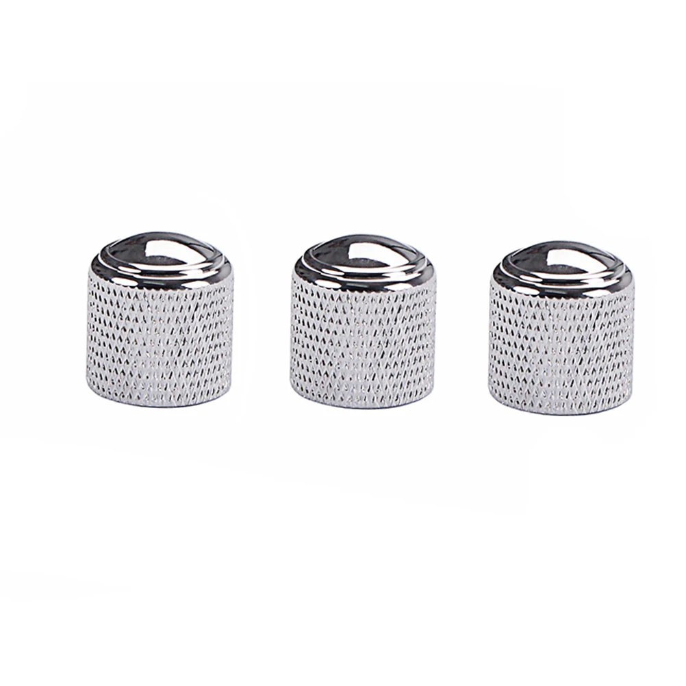 3pcs Chrome Knob for Electric Guitar Bass Control Dome Aluminum Alloy Silver Volume Tone Replacement Fits Shaft Pots
3pcs Chrome Knob for Electric Guitar Bass Control Dome Aluminum Alloy Silver Volume Tone Replacement Fits Shaft Pots