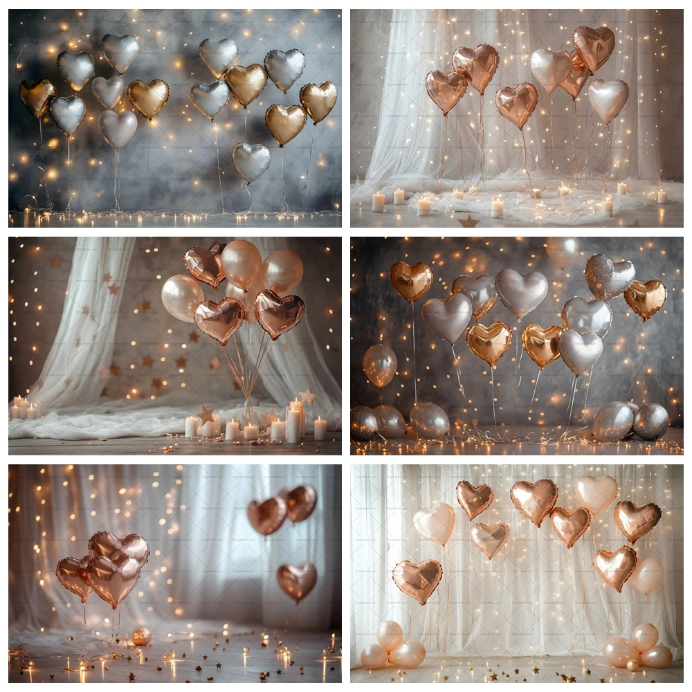 Valentine's Day Backdrop February 14 Glitter Light Bokeh Love Heart Balloons Valentine Portrait Custom Photography Background
Valentine's Day Backdrop February 14 Glitter Light Bokeh Love Heart Balloons Valentine Portrait Custom Photography Background