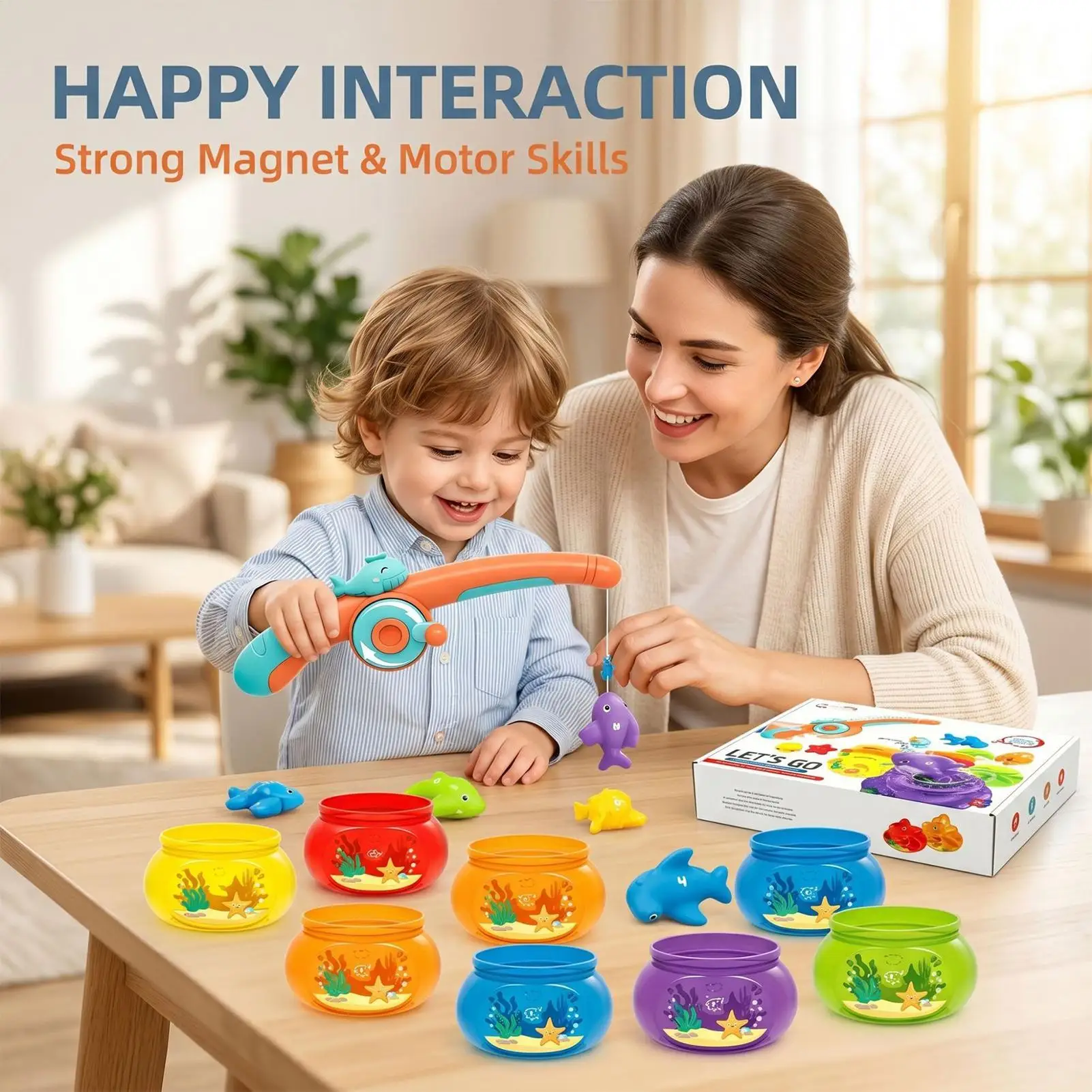 Magnet Fishing Game Color Learning Water Play Magnetic Fishing Toy For 18 Months Bath Pool Board Outdoor Table Party Swimming
Magnet Fishing Game Color Learning Water Play Magnetic Fishing Toy For 18 Months Bath Pool Board Outdoor Table Party Swimming