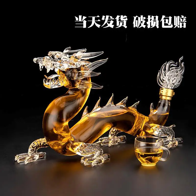 Стеклянная бутылка для ликера в форме дракона, термостойкий графин из боросиликат без свинца, художественный подарок для рукоделия с животными по китайскому зодиаку
Стеклянная бутылка для ликера в форме дракона, термостойкий графин из боросиликат без свинца, художественный подарок для рукоделия с животными по китайскому зодиаку