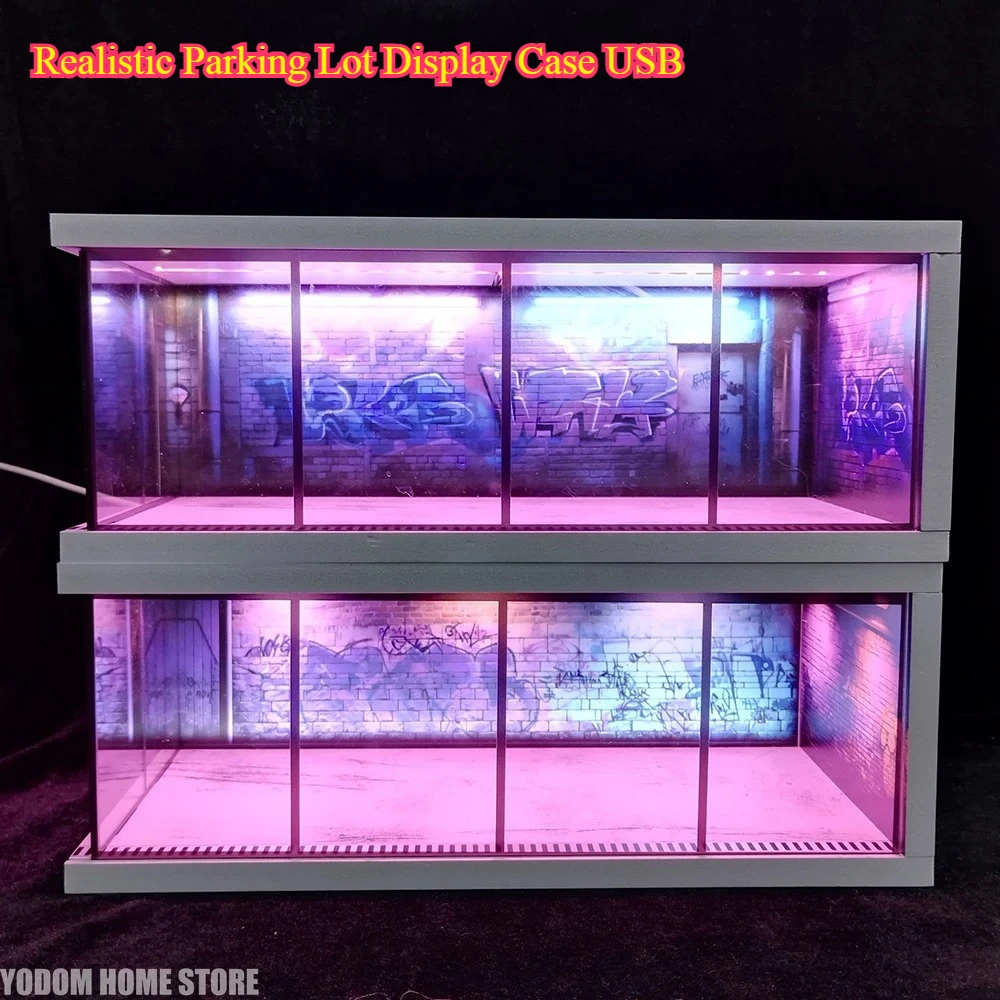 Realistic Parking Lot Display Case USB - 1/64 Scale Car Garage Diorama for Miniature Vehicles
Realistic Parking Lot Display Case USB - 1/64 Scale Car Garage Diorama for Miniature Vehicles