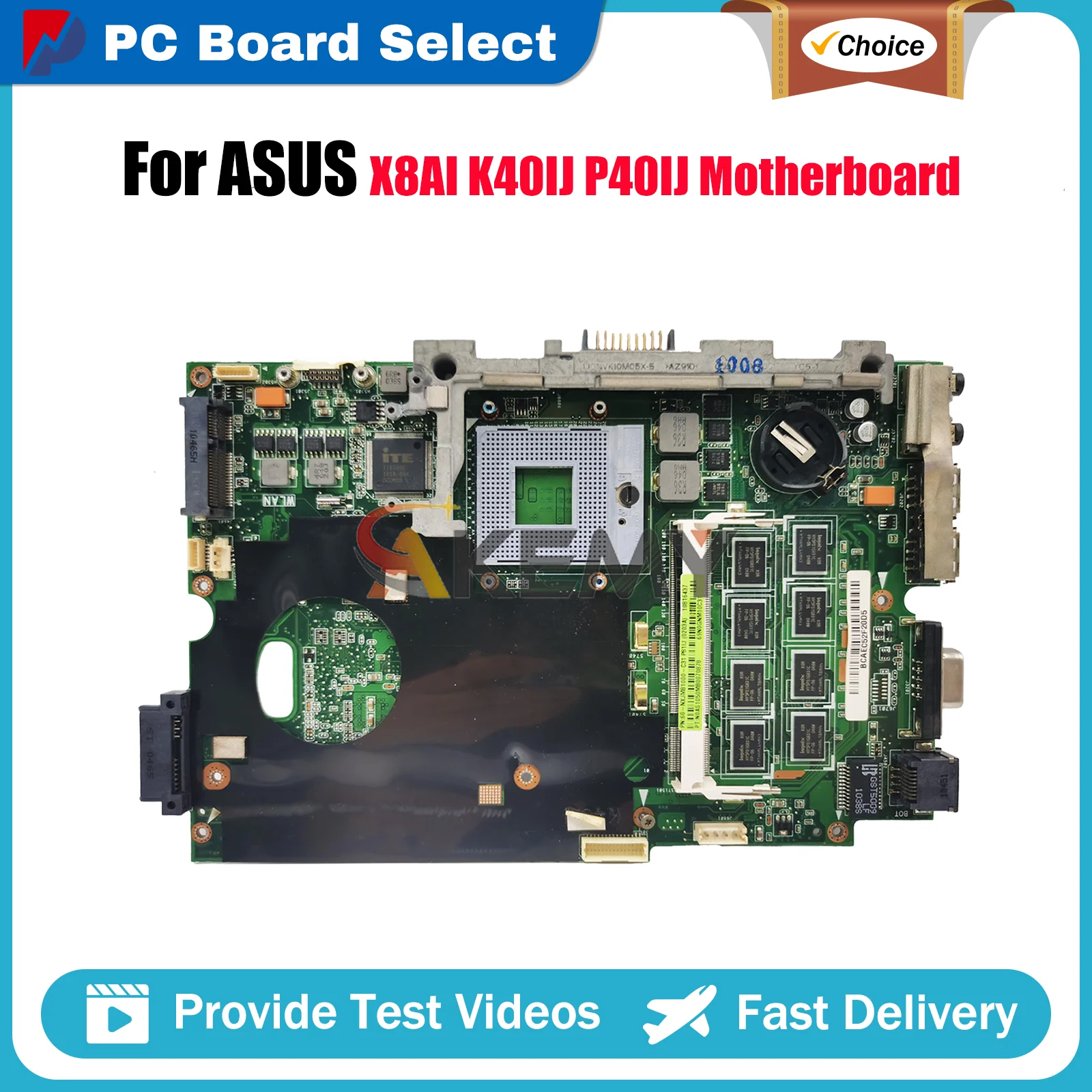 K40IJ Laptop Motherboard For ASUS K40IE X8AI K40I K40ID K40IN K40IJ Notebook Mainboard 100% tests OK fast shipping Top quality
K40IJ Laptop Motherboard For ASUS K40IE X8AI K40I K40ID K40IN K40IJ Notebook Mainboard 100% tests OK fast shipping Top quality