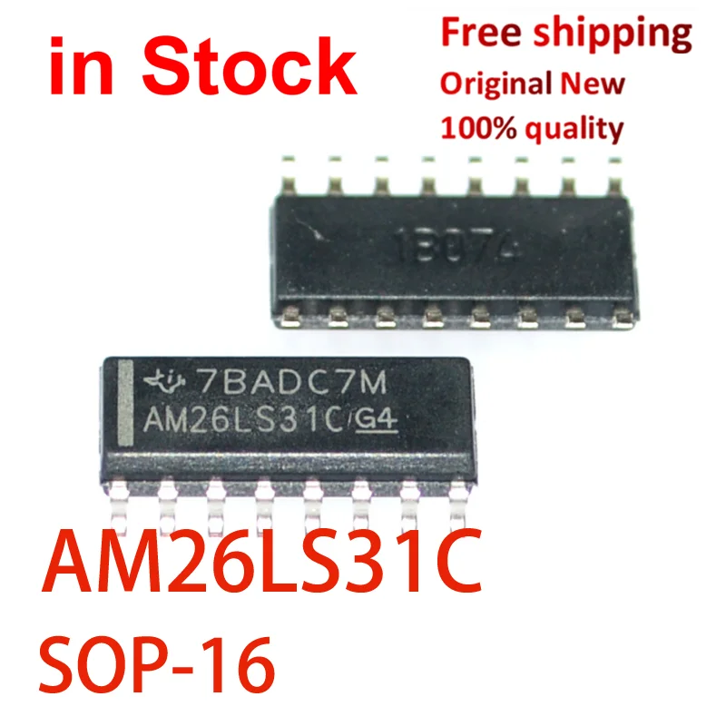 (5 piece)100% New Original AM26LS31C AM26LS31CDR 26LS31 26LSAC SOP-16 IC CHIP
(5 piece)100% New Original AM26LS31C AM26LS31CDR 26LS31 26LSAC SOP-16 IC CHIP