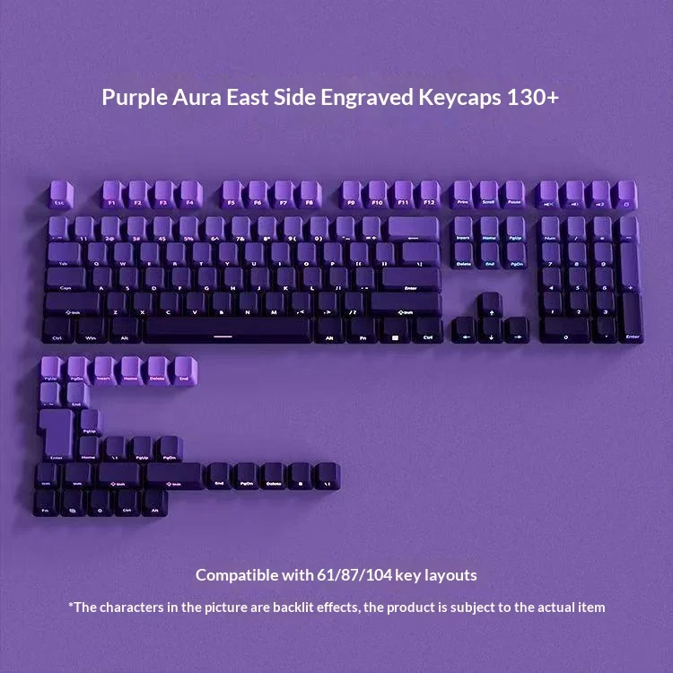 Original height side engraved transparent keycap PBT two-color gradual change full set of thermal sublimation personalized keybo
Original height side engraved transparent keycap PBT two-color gradual change full set of thermal sublimation personalized keybo