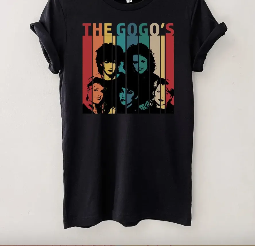 Хлопковая рубашка унисекс The GoGos с коротким рукавом, черная, в стиле ретро, размеры от S до 3XL
Хлопковая рубашка унисекс The GoGos с коротким рукавом, черная, в стиле ретро, размеры от S до 3XL