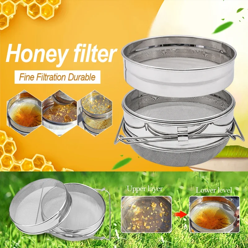 Net Impurity Filter Stainless Steel Double sieve strainer Beekeeping Honey filter Beekeeping Special Tools Garden Supplies
Net Impurity Filter Stainless Steel Double sieve strainer Beekeeping Honey filter Beekeeping Special Tools Garden Supplies