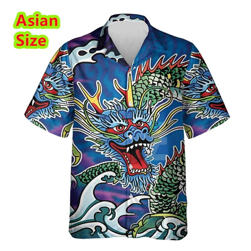 Summer Men's Dragon Pattern Hawaiian Shirt Social Casual Vintage Man Shirts 2025 New Oversize Short Sleeve Street Tops Clothing
Summer Men's Dragon Pattern Hawaiian Shirt Social Casual Vintage Man Shirts 2025 New Oversize Short Sleeve Street Tops Clothing