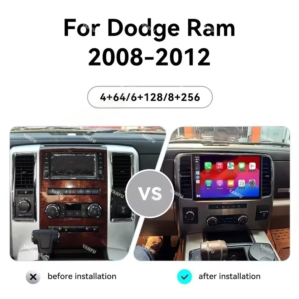 Автомобильный радиоприемник Android13 с сенсорным экраном для Dodge Ram 1500 2013-2018, мультимедийный плеер, стерео головное устройство, GPS-навигация, Carplay Auto DSP
Автомобильный радиоприемник Android13 с сенсорным экраном для Dodge Ram 1500 2013-2018, мультимедийный плеер, стерео головное устройство, GPS-навигация, Carplay Auto DSP
