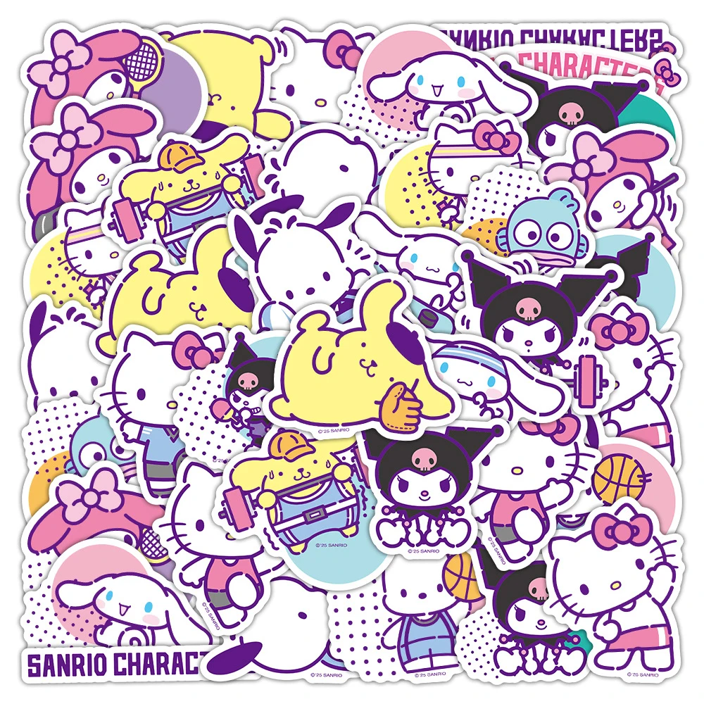 10/30/50pcs Kawaii Sport Style Sanrio Series Stickers DIY Laptop Suitcase Phone Cute Pompom Purin Kuromi Cartoon Decals Kids Toy
10/30/50pcs Kawaii Sport Style Sanrio Series Stickers DIY Laptop Suitcase Phone Cute Pompom Purin Kuromi Cartoon Decals Kids Toy