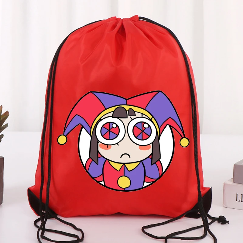 The Amazing Digital Circus Polyester Drawstring Bag Anime Cartoon Fashion Shopping Bags Men Women Fitness Swimming Handbag Gifts
The Amazing Digital Circus Polyester Drawstring Bag Anime Cartoon Fashion Shopping Bags Men Women Fitness Swimming Handbag Gifts