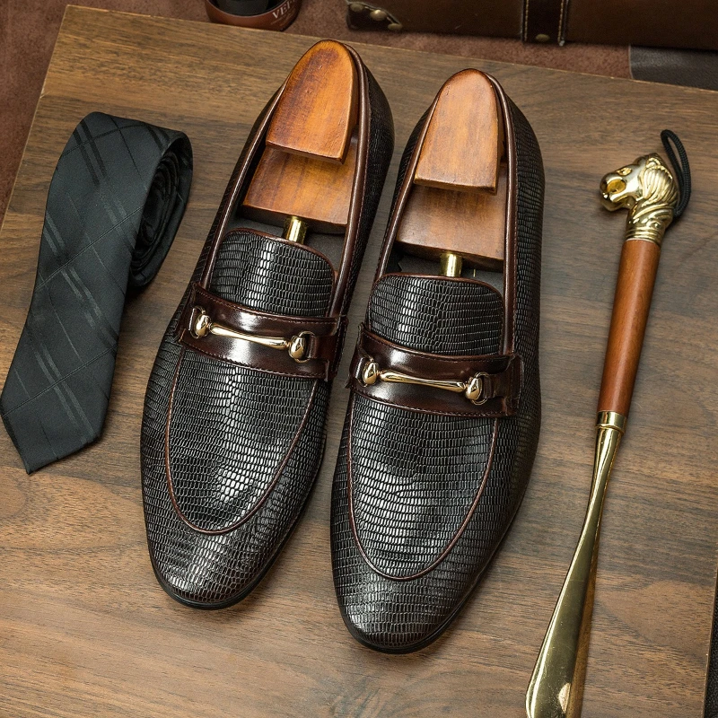 Men Coffee Colored Loafers Genuine Leather Pressed Patterns Low Heels Professional Classic Business Men Shoes
Men Coffee Colored Loafers Genuine Leather Pressed Patterns Low Heels Professional Classic Business Men Shoes