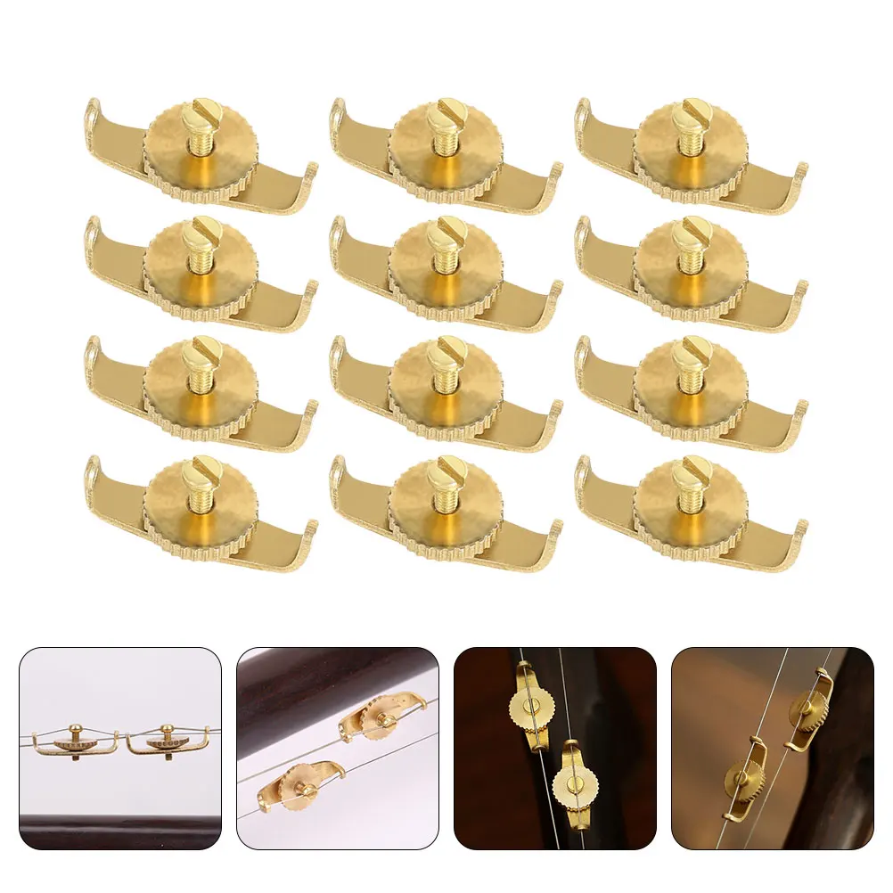 12 Pcs Erhu Fine Tuners Copper Adjusters Knobs String Tools Professional Accessories Durable Parts Easy Use
12 Pcs Erhu Fine Tuners Copper Adjusters Knobs String Tools Professional Accessories Durable Parts Easy Use