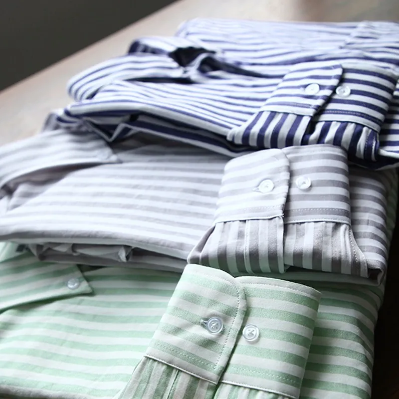 Fashionable Striped Men's Long Sleeve Cotton Shirt Spring Summer New Arrival Casual Standard Fit Thin Model Urban Style Shirt
Fashionable Striped Men's Long Sleeve Cotton Shirt Spring Summer New Arrival Casual Standard Fit Thin Model Urban Style Shirt