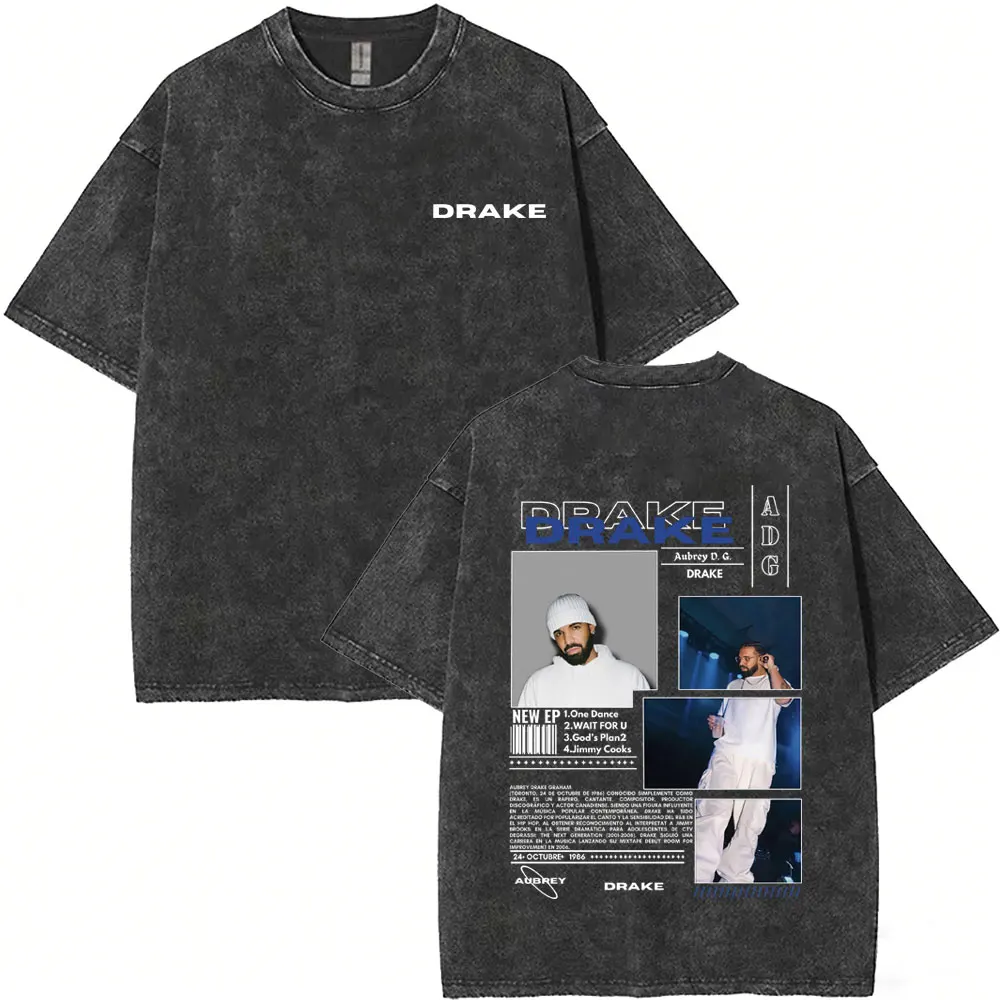 Washed Vintage Rapper Drake Merch 2026 T-shirt Men Women Hip Hop Fashion Pop Music T Shirt Male Summer Cotton T-shirts Fan Gifts
Washed Vintage Rapper Drake Merch 2026 T-shirt Men Women Hip Hop Fashion Pop Music T Shirt Male Summer Cotton T-shirts Fan Gifts