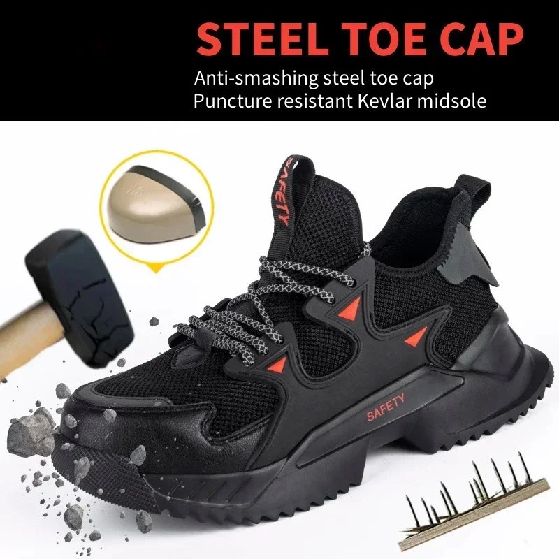 DurableMen And Women's Anti Smashing Anti Piercing And Gas Steel Protective Work Shoes One Piece For Distribution
DurableMen And Women's Anti Smashing Anti Piercing And Gas Steel Protective Work Shoes One Piece For Distribution