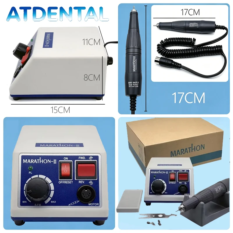Dental Lab Electric Micromotor Kit SMT Marathon N3 35000 RPM with Handpiece H37L1 Dual Voltage 220V
Dental Lab Electric Micromotor Kit SMT Marathon N3 35000 RPM with Handpiece H37L1 Dual Voltage 220V