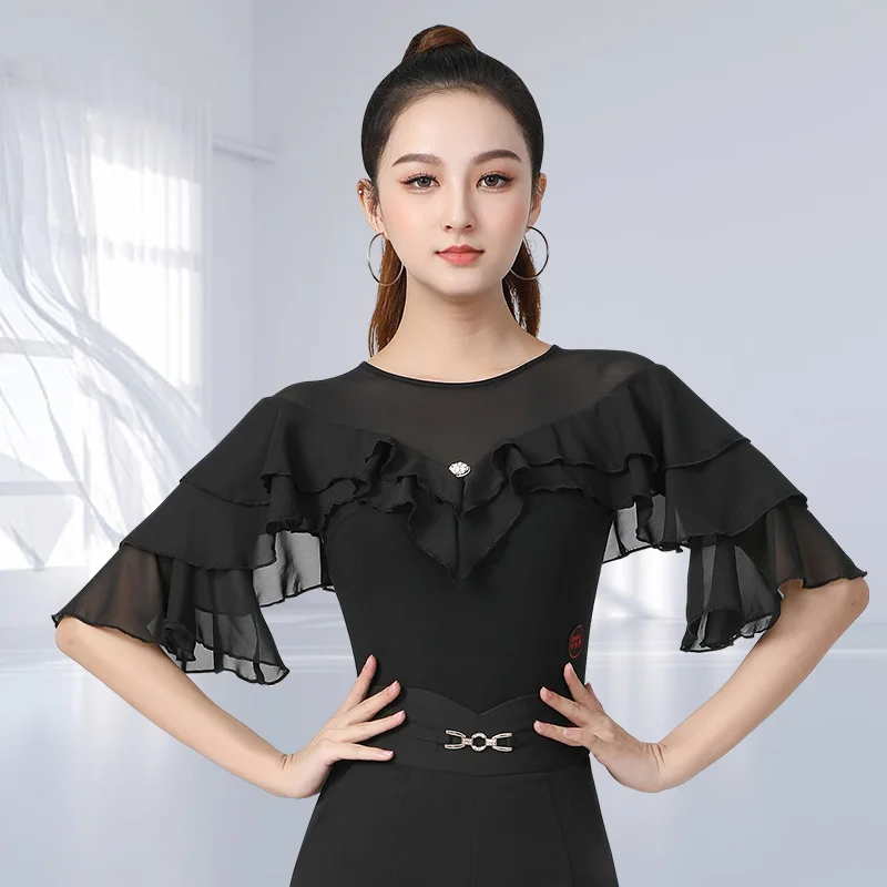 Doubl Moden dance top female new fashion one-piece with chest pad women's dance clothes Latin dance clothes Xianqi
Doubl Moden dance top female new fashion one-piece with chest pad women's dance clothes Latin dance clothes Xianqi