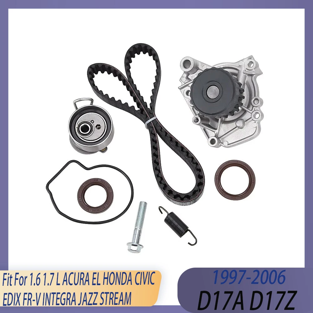 Auto Engine Parts Timing Belt Water Pump Tensioner Set Kit Fit 1.6 1.7 L D17A D17Z 97-06 For ACURA EL HONDA CIVIC JAZZ STREAM
Auto Engine Parts Timing Belt Water Pump Tensioner Set Kit Fit 1.6 1.7 L D17A D17Z 97-06 For ACURA EL HONDA CIVIC JAZZ STREAM