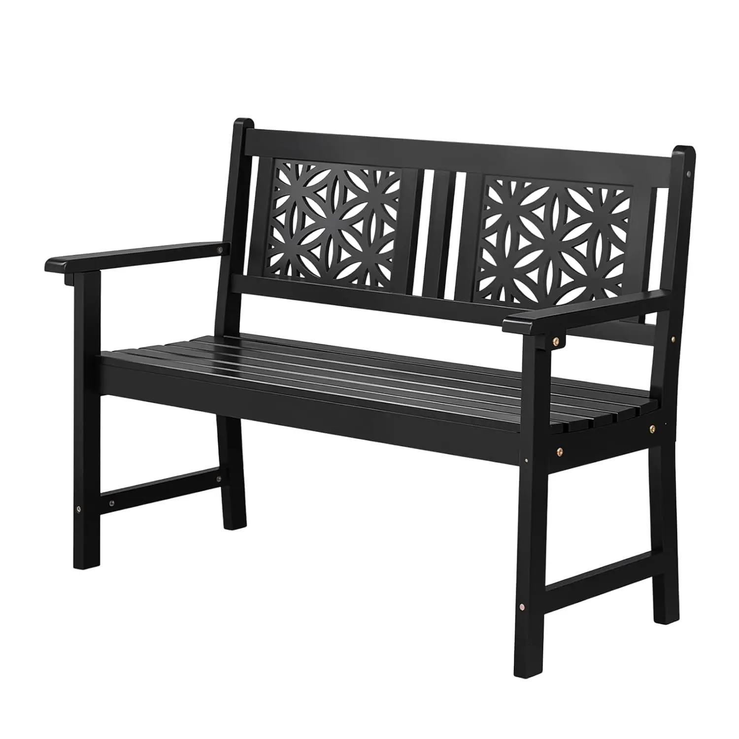47" All Weather Wood Patio Garden Bench Loveseat 660lbs for Front Porch Park Entryway Black, Custom
47" All Weather Wood Patio Garden Bench Loveseat 660lbs for Front Porch Park Entryway Black, Custom