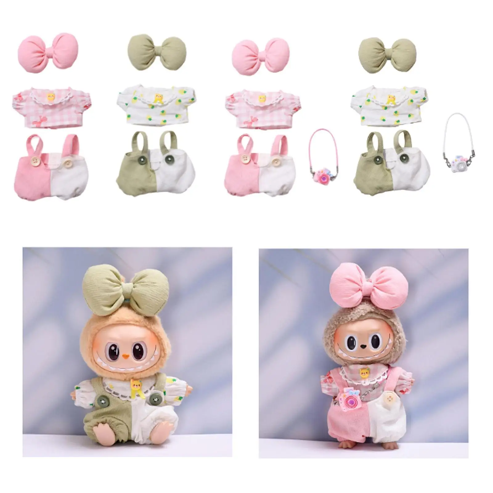 Plush Doll Clothes,Pants Set Accessories Props,Cartoon Cute Adorable Birthday Gift Costumes,Girl Doll Clothes Gift for Girls
Plush Doll Clothes,Pants Set Accessories Props,Cartoon Cute Adorable Birthday Gift Costumes,Girl Doll Clothes Gift for Girls