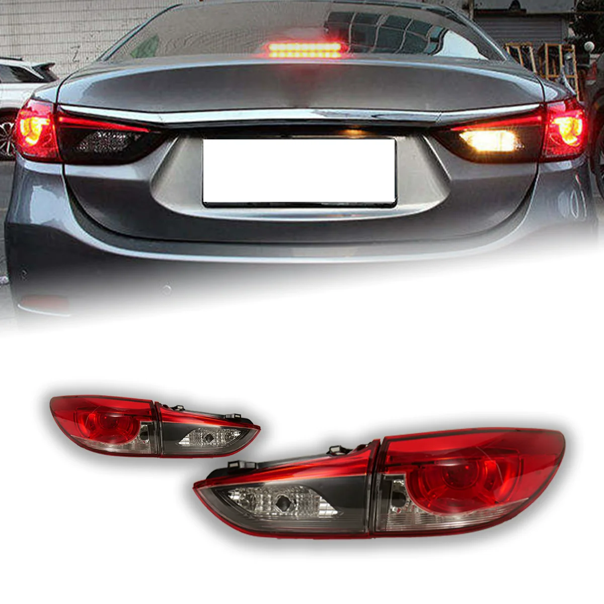 Светодиодный задний фонарь в сборе для Mazda 6 Atenza 14-19, модифицированный новый стиль, задний фонарь с динамическим указателем поворота
Светодиодный задний фонарь в сборе для Mazda 6 Atenza 14-19, модифицированный новый стиль, задний фонарь с динамическим указателем поворота