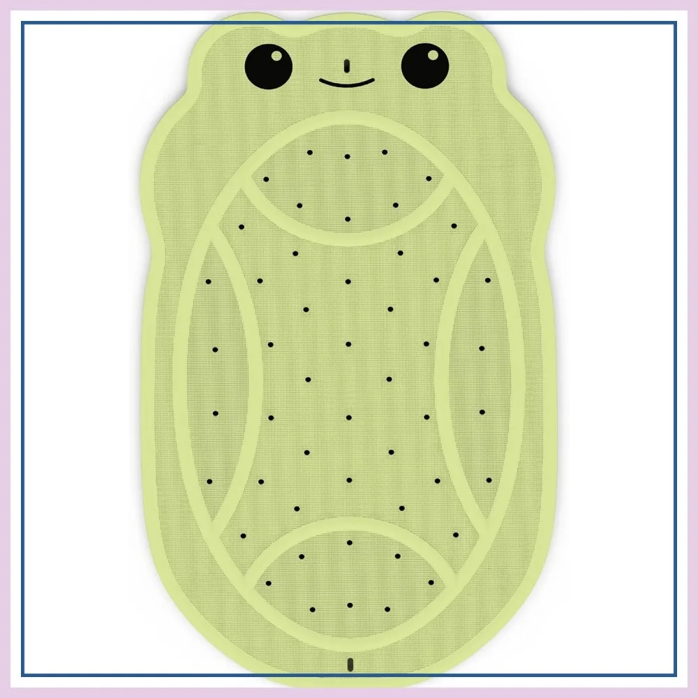 Non-Slip Natural Rubber Bath Mat with 18mm Suction Cups, 30x18 inch Frog Design, Fast Draining Shower Mat for Smooth Tubs
Non-Slip Natural Rubber Bath Mat with 18mm Suction Cups, 30x18 inch Frog Design, Fast Draining Shower Mat for Smooth Tubs