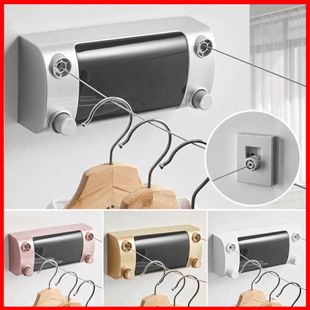 Retractable Clothesline 4.2m Invisible Rope Punch Free U Buckle Slow Retract Material Home for Bathing
Retractable Clothesline 4.2m Invisible Rope Punch Free U Buckle Slow Retract Material Home for Bathing