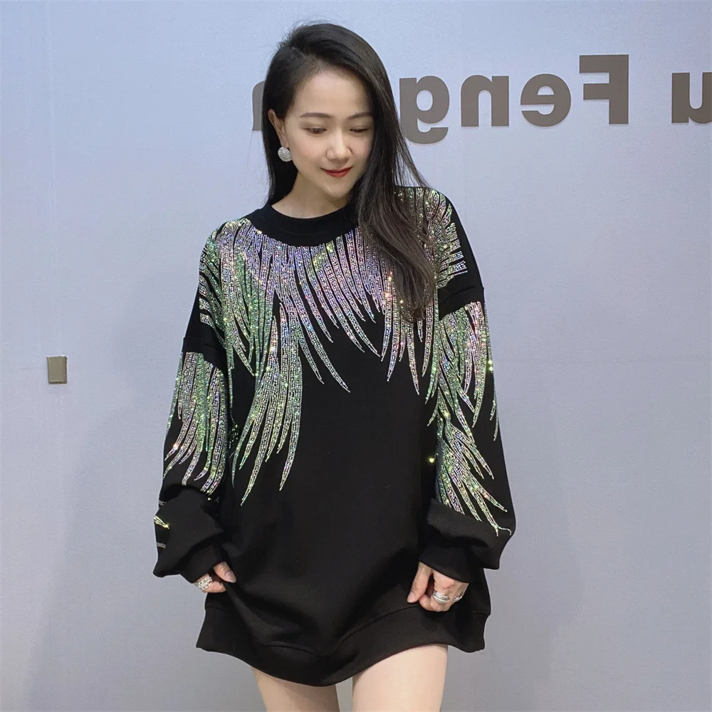 Негабаритные футболки с круглым вырезом и длинными рукавами, женская осенняя одежда, модные свободные пуловеры с яркими бриллиантами, футболка Занзеа Женская Одежда
Негабаритные футболки с круглым вырезом и длинными рукавами, женская осенняя одежда, модные свободные пуловеры с яркими бриллиантами, футболка Занзеа Женская Одежда