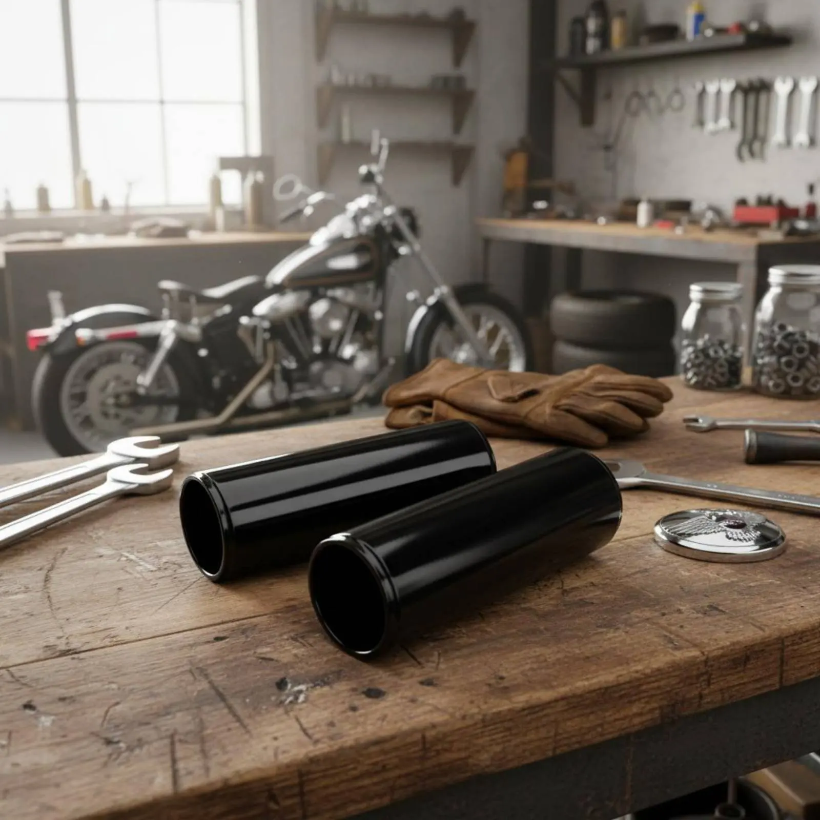 2 Pieces Front Shock Cover Decorative Motorcycle Fork Sleeve Fork Dust Cover Classic Look Vehicle Part Oil Leak Protection
2 Pieces Front Shock Cover Decorative Motorcycle Fork Sleeve Fork Dust Cover Classic Look Vehicle Part Oil Leak Protection
