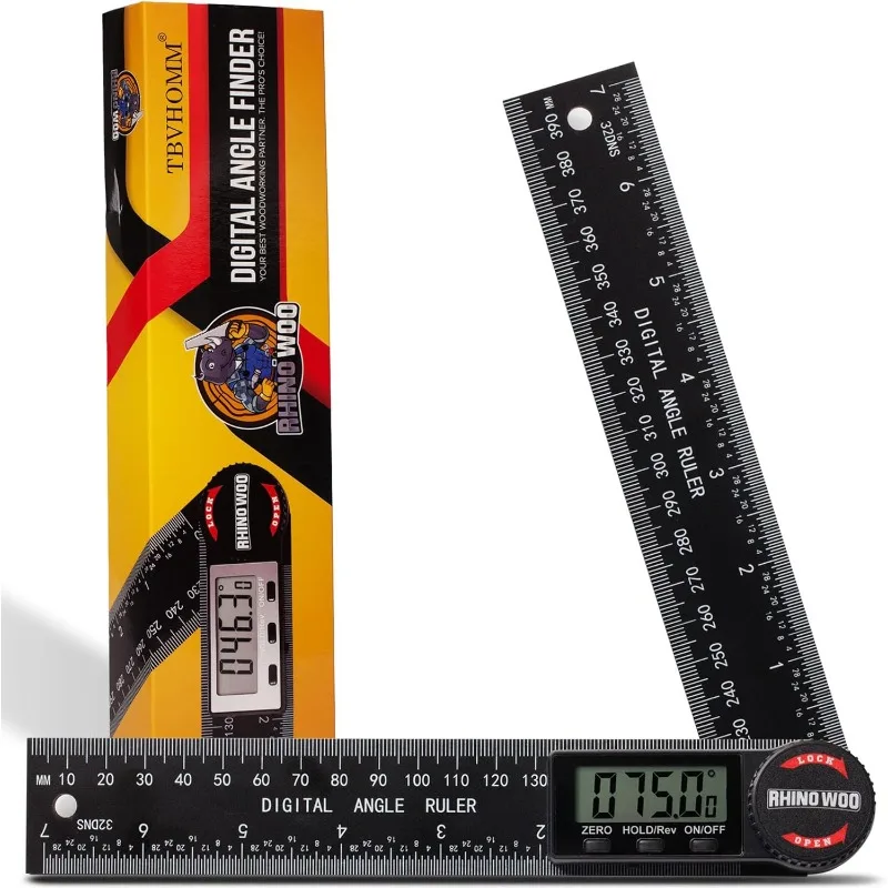 Digital Angle Finder Protractor, Angle Finder Ruler with 7inch/200mm, Angle Measuring Tool for Woodworking/Carpenter/Constructio
Digital Angle Finder Protractor, Angle Finder Ruler with 7inch/200mm, Angle Measuring Tool for Woodworking/Carpenter/Constructio