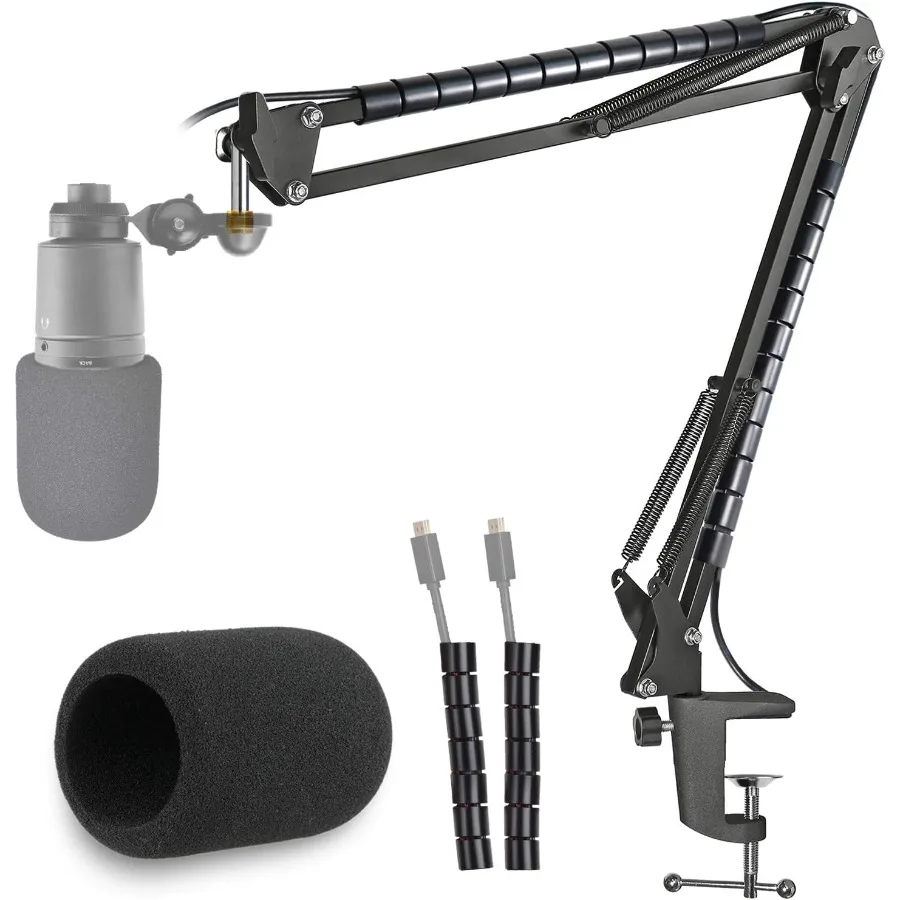 AT2020 Microphone Stand with Pop Filter Compatible with AudioTechnica AT2020 AT2020USB+ AT2035 by YOUSHARES
AT2020 Microphone Stand with Pop Filter Compatible with AudioTechnica AT2020 AT2020USB+ AT2035 by YOUSHARES