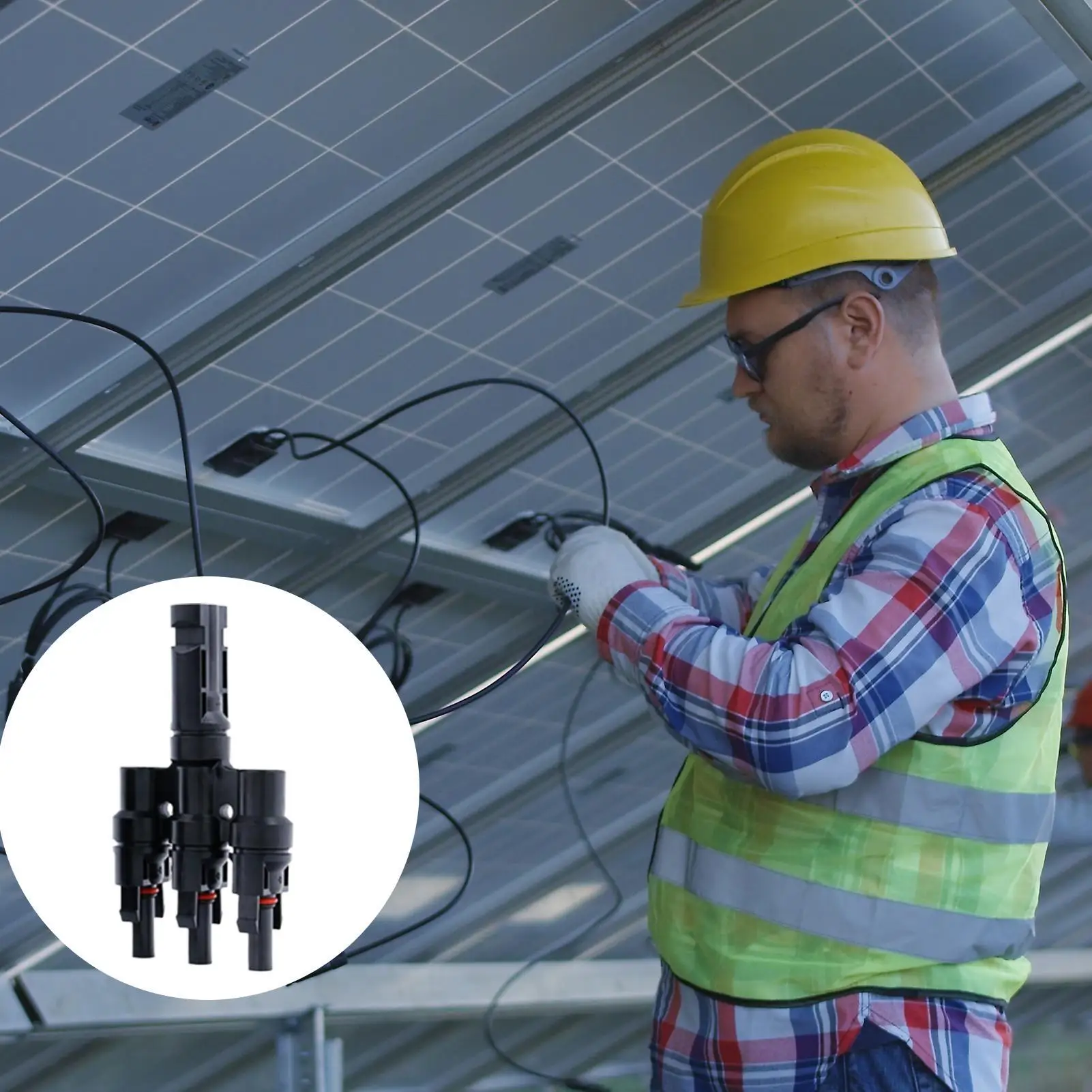 Solar Parallel Connector 3 To 1 Waterproof Parallel Connection Adapter Solar Branch Connector For Home Roof Photovoltaic System
Solar Parallel Connector 3 To 1 Waterproof Parallel Connection Adapter Solar Branch Connector For Home Roof Photovoltaic System