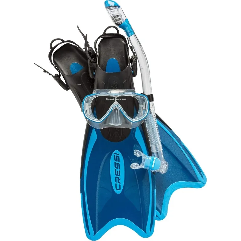 Cressi Adult Light Weight Premium Travel Snorkel Set - Mask & Fins Made in Italy - Palau Set: by Cressi, Quality Since 1946
Cressi Adult Light Weight Premium Travel Snorkel Set - Mask & Fins Made in Italy - Palau Set: by Cressi, Quality Since 1946