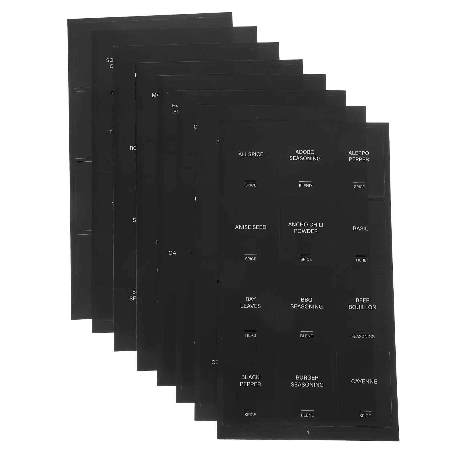 32 Pcs Condiment Bottle Stickers Spice Label Black Synthetic Paper Waterproof Labels
32 Pcs Condiment Bottle Stickers Spice Label Black Synthetic Paper Waterproof Labels