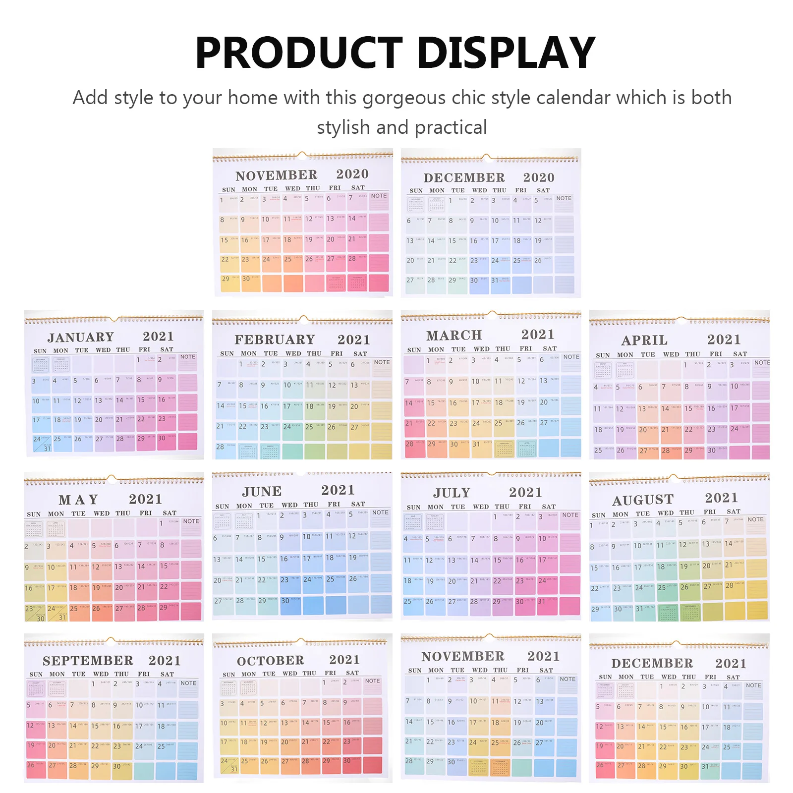 1pc Hanging 2021 Wall Creative Note-Taking Paper Calendar Office Home Decor English Edition Practical Chic Style 2021
1pc Hanging 2021 Wall Creative Note-Taking Paper Calendar Office Home Decor English Edition Practical Chic Style 2021
