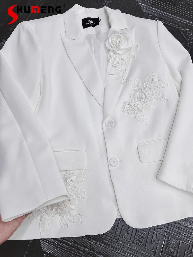 Men's 2025 Autumn Winter High-end Niche Fashion Embroidered Chic Blazers Men's Handsome Trendy Shoulder Padded Suit Jackets Tops
Men's 2025 Autumn Winter High-end Niche Fashion Embroidered Chic Blazers Men's Handsome Trendy Shoulder Padded Suit Jackets Tops
