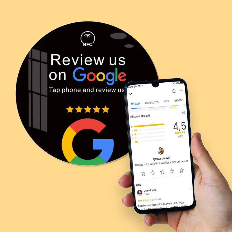 Обзор нас на табличке с вывеской Google NFC для NFC, салон красоты, бизнес-декор, акрил
Обзор нас на табличке с вывеской Google NFC для NFC, салон красоты, бизнес-декор, акрил