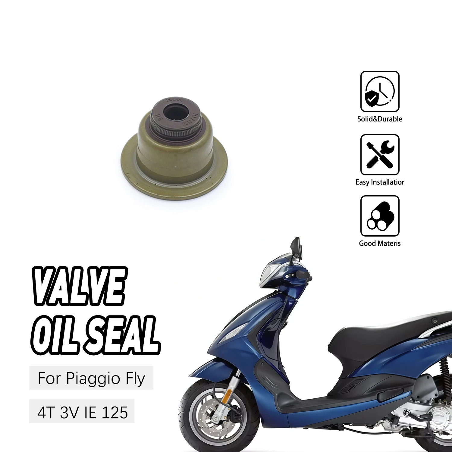 Motorcycle Engine Inlet Exhaust Valve Stem Parts Oil Seal Replacement For Piaggio Fly 4T 3V IE 125
Motorcycle Engine Inlet Exhaust Valve Stem Parts Oil Seal Replacement For Piaggio Fly 4T 3V IE 125